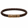 Bracciale intrecciato marrone con chiusura magnetica