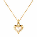 Collana in Oro con Pendente a Cuore in Madreperla