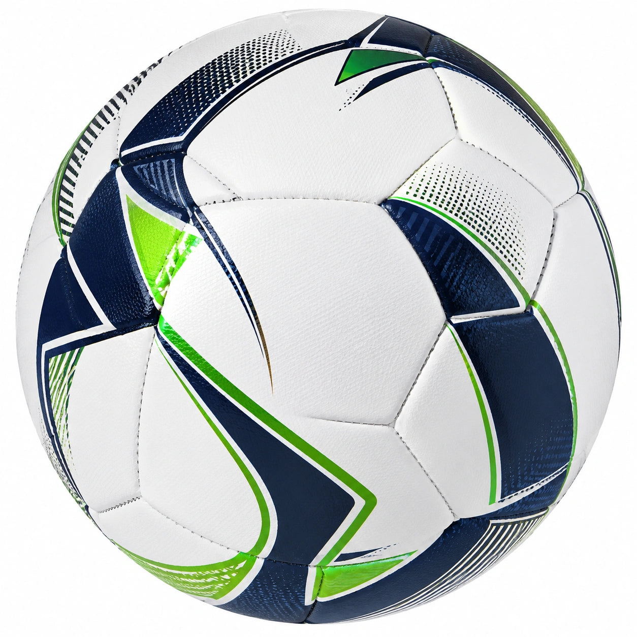 Pallone da Calcio Taglia 5 Bianco Blu Verde